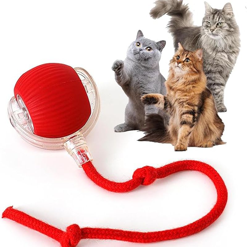 Rechargeable Automatic Rolling Cat Ball Toy – Smart Sensor Interactive Toy