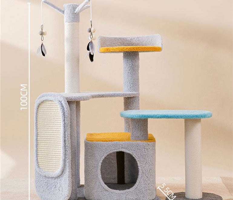 Large Multi-Tier Cat Scratch Board Jumping Platform