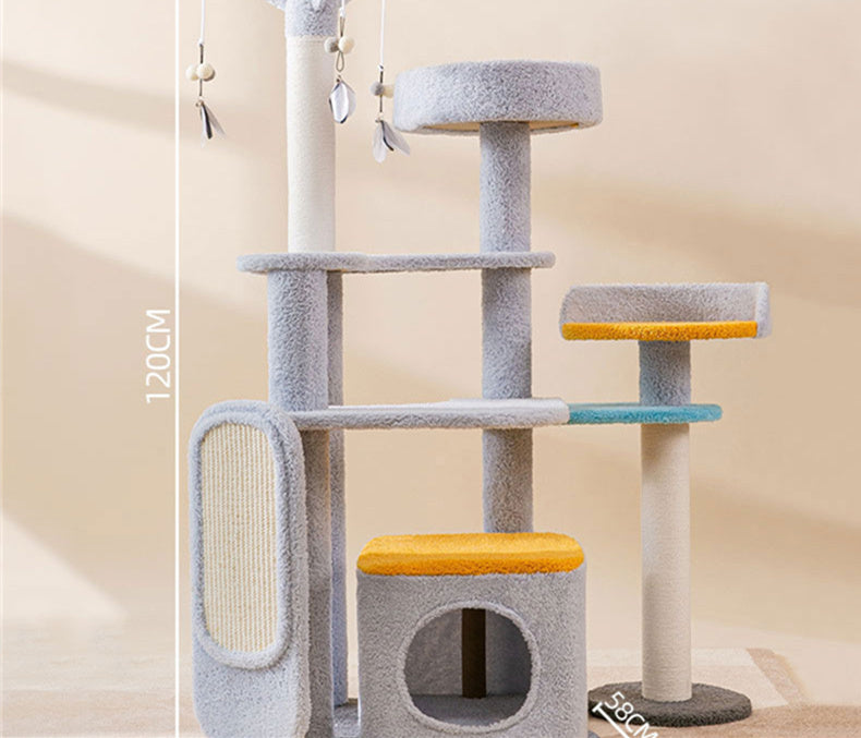 Large Multi-Tier Cat Scratch Board Jumping Platform