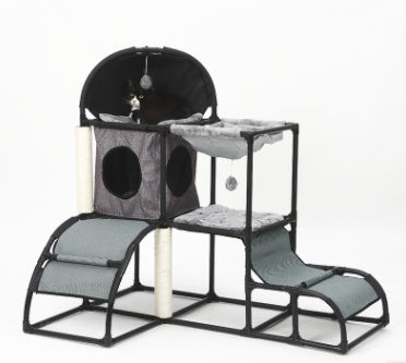 Sisal Rope Multi-Purpose Cat Climbing Stand – Combination Nest & Activity Centre