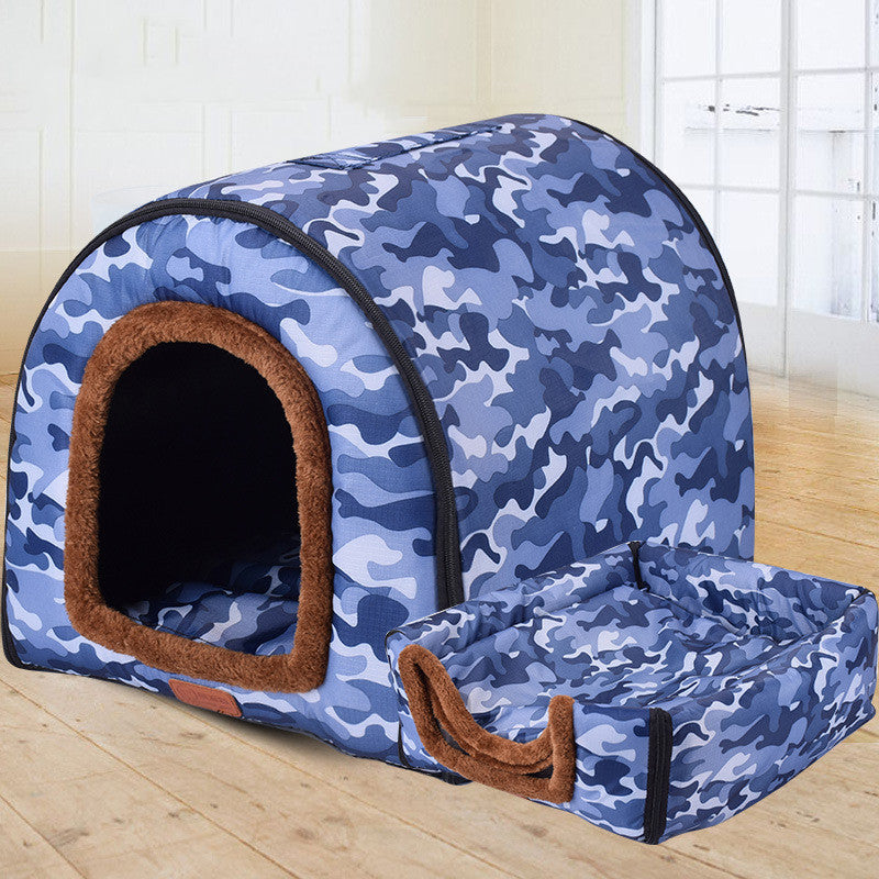 Removable Washable Soft Pet Kennel – Foldable Indoor Dog & Cat House