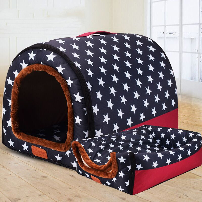 Removable Washable Soft Pet Kennel – Foldable Indoor Dog & Cat House
