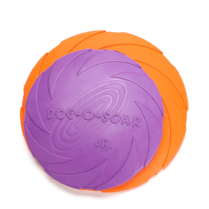 Natural Rubber Dog Training Toy – Flying Disc & Fetch Toy for Dogs