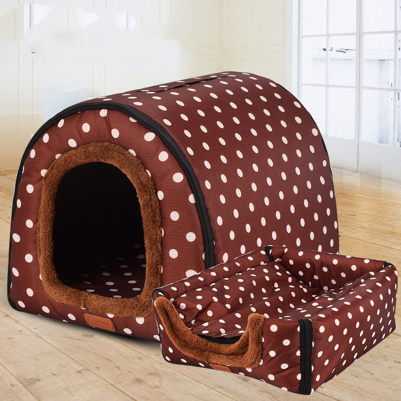 Removable Washable Soft Pet Kennel – Foldable Indoor Dog & Cat House