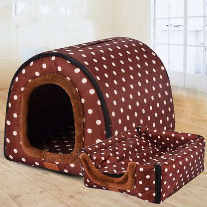 Removable Washable Soft Pet Kennel – Foldable Indoor Dog & Cat House