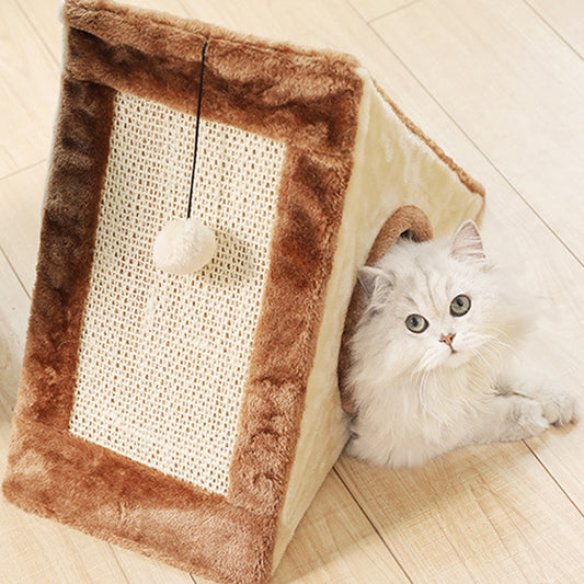 Small cat climbing frame compact indoor cat activity centre