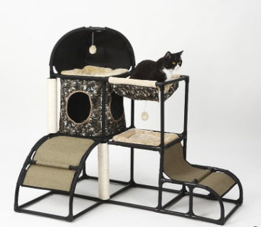 Sisal Rope Multi-Purpose Cat Climbing Stand – Combination Nest & Activity Centre