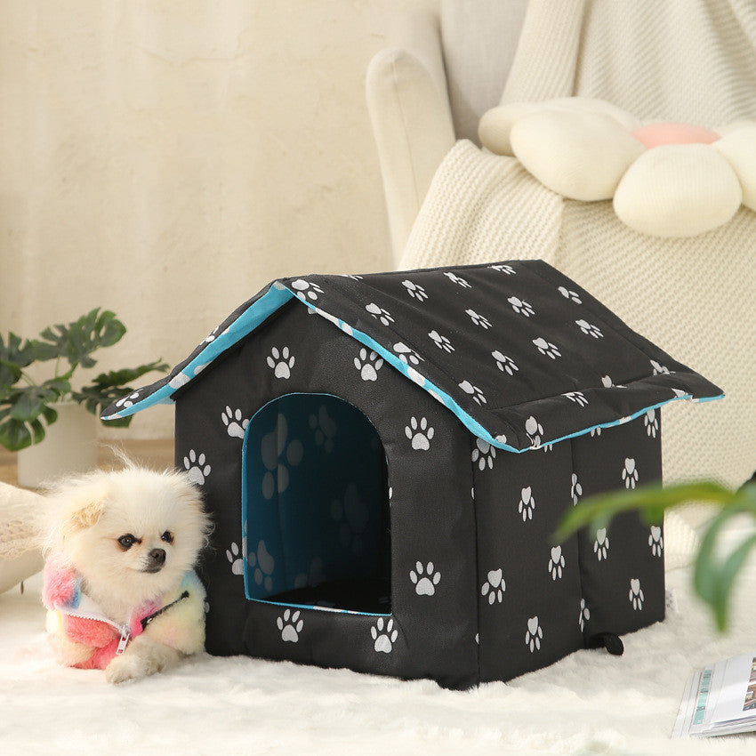 Waterproof foldable washable pet kennel warm indoor and outdoor dog and cat house
