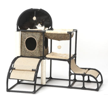 Sisal Rope Multi-Purpose Cat Climbing Stand – Combination Nest & Activity Centre