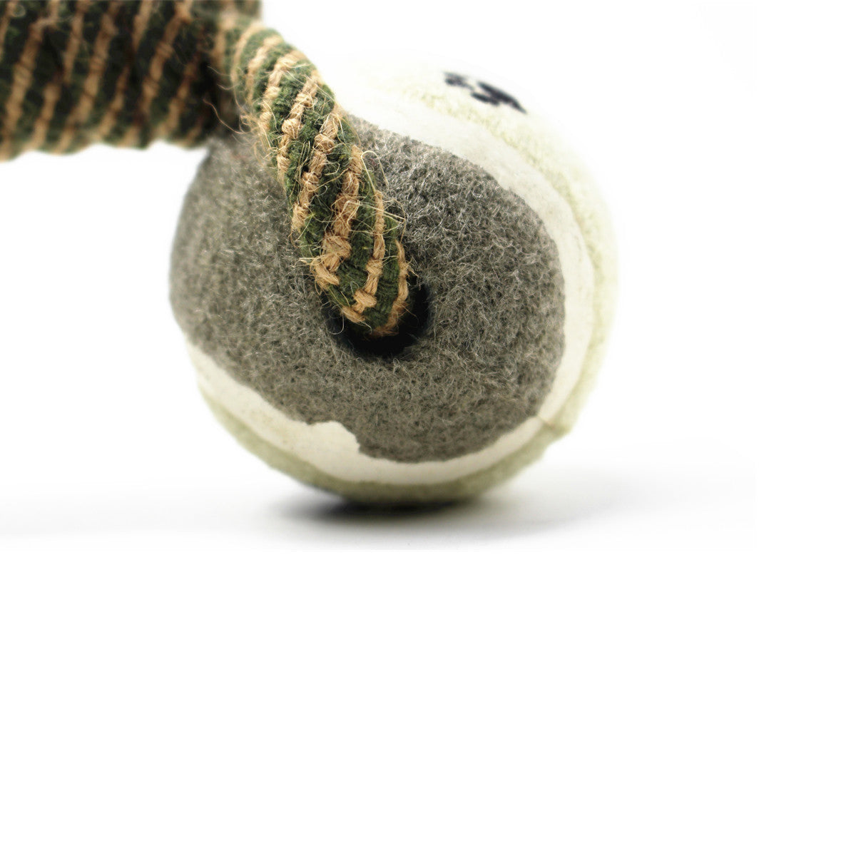 Pet Dumbbell Rope & Tennis Ball Chew Toy – Teeth Cleaning Dog Toy