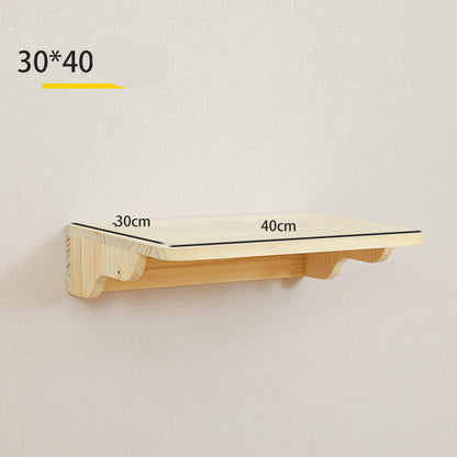 Solid Wood Wall Mounted Sisal Cat Toy Platform – Grabbing & Grinding Board