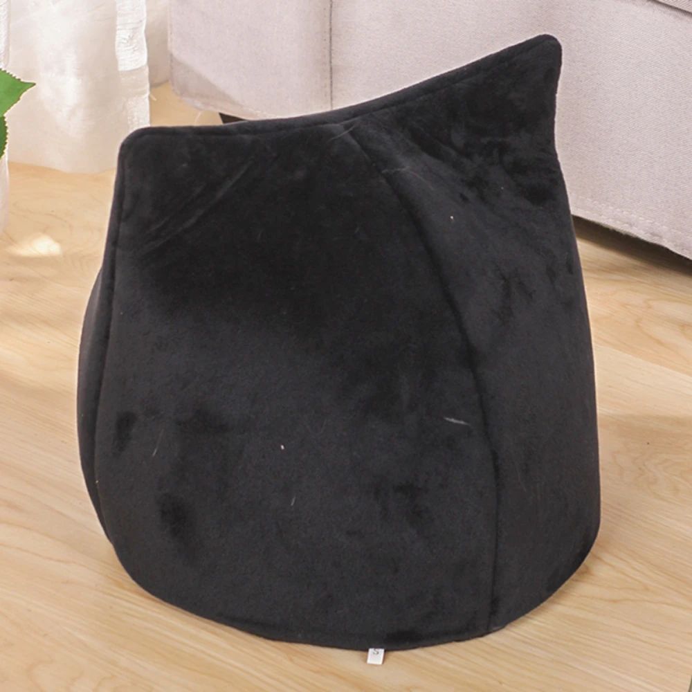 Soft Warm Cat Shape Design Pet House – Cosy Cave Bed for Cats & Small Dogs