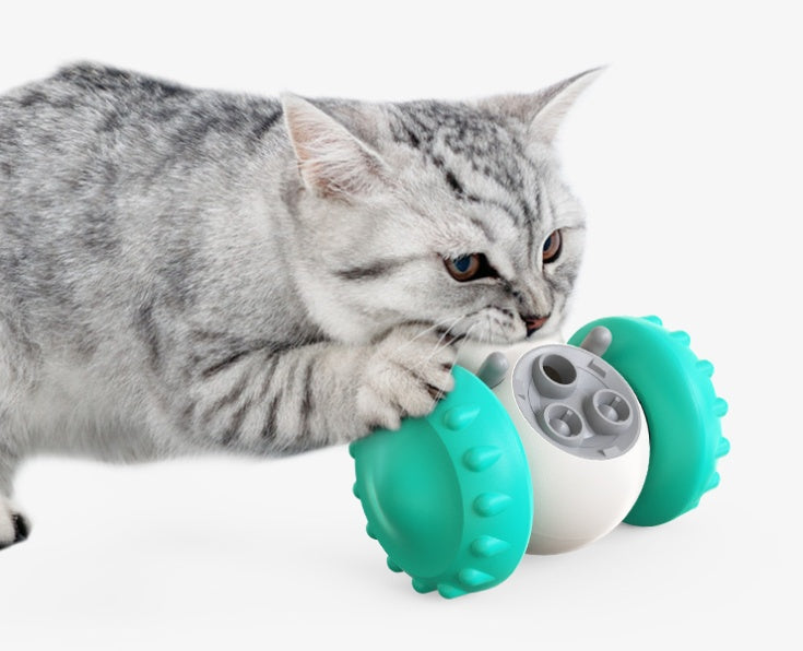 Interactive Slow Feeder Balance Car Toy – Treat Puzzle
