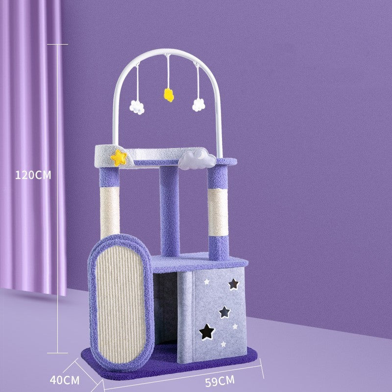 Large Multi-Tier Cat Scratch Board Jumping Platform