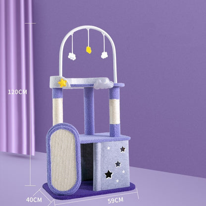 Large Multi-Tier Cat Scratch Board Jumping Platform