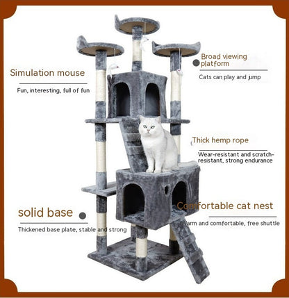 Large Cat Tree Climbing Frame with Sisal Column