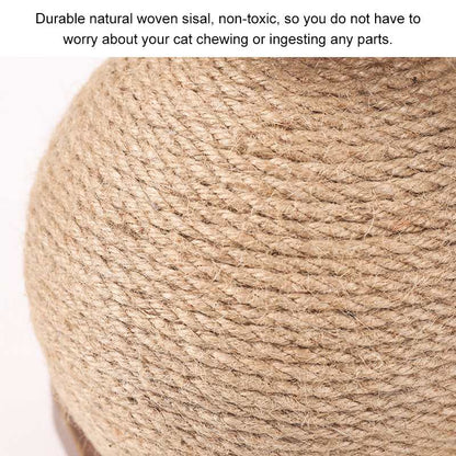 Simple Small Wooden Vertical Sisal Cat Scratching Post