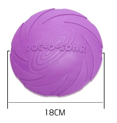 Natural Rubber Dog Training Toy – Flying Disc & Fetch Toy for Dogs