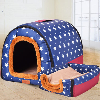 Removable Washable Soft Pet Kennel – Foldable Indoor Dog & Cat House