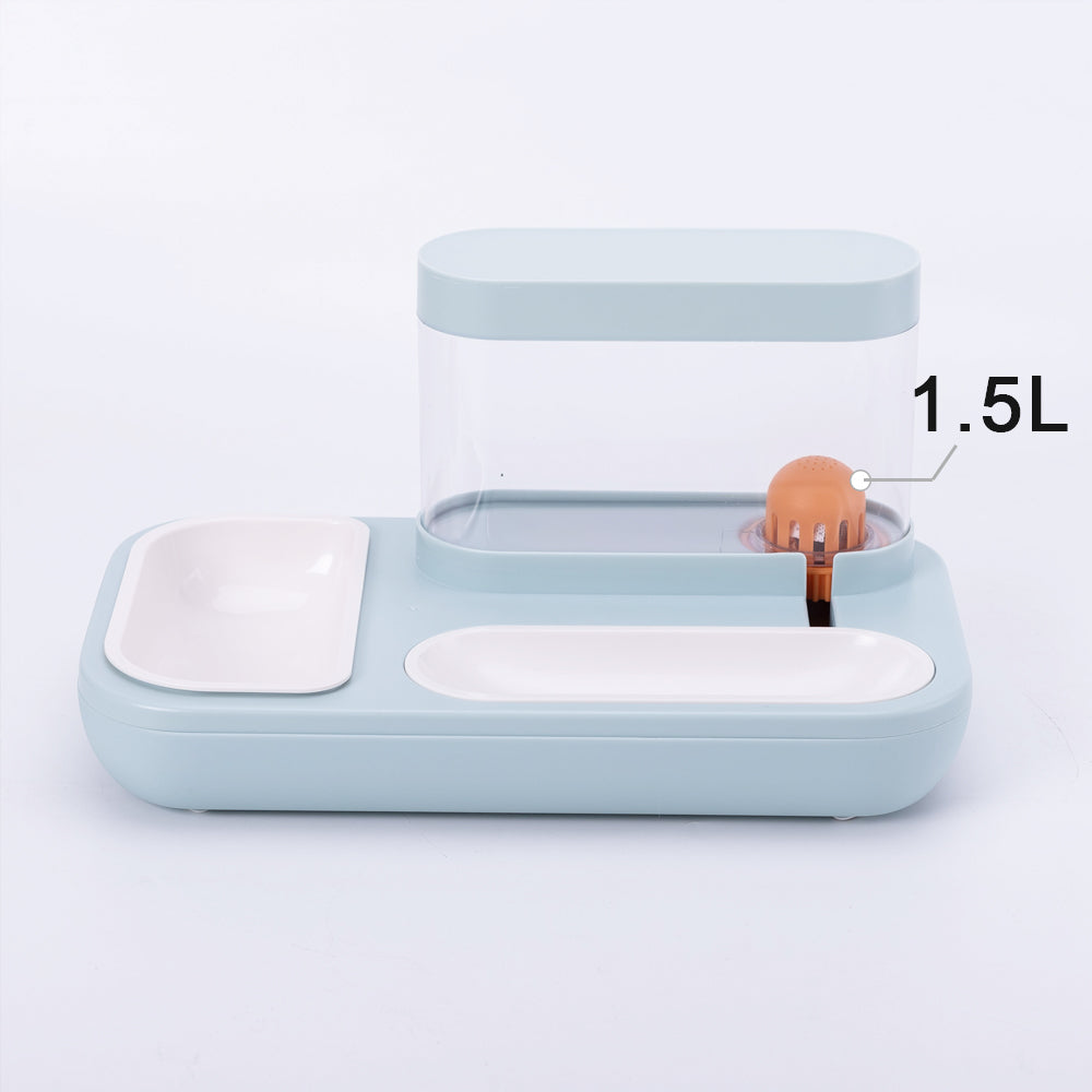 Automatic Cat Feeder & Water Dispenser – Double Bowl 1500ml