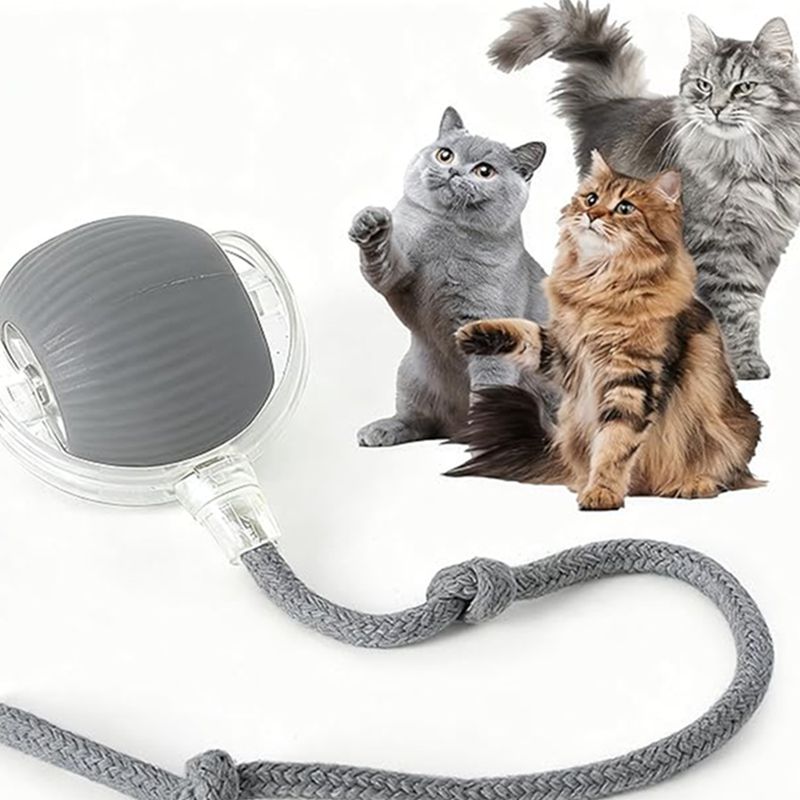 Rechargeable Automatic Rolling Cat Ball Toy – Smart Sensor Interactive Toy