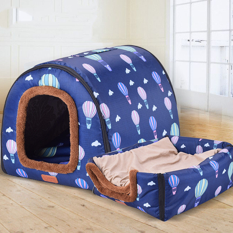Removable Washable Soft Pet Kennel – Foldable Indoor Dog & Cat House