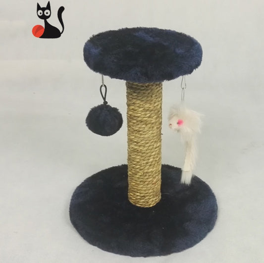 Small mini cat climbing frame compact claw sharpening tower for kittens