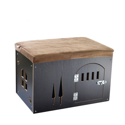 Removable Washable Wooden Pet Nest – Four Season Cat & Dog House