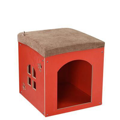 Removable Washable Wooden Pet Nest – Four Season Cat & Dog House
