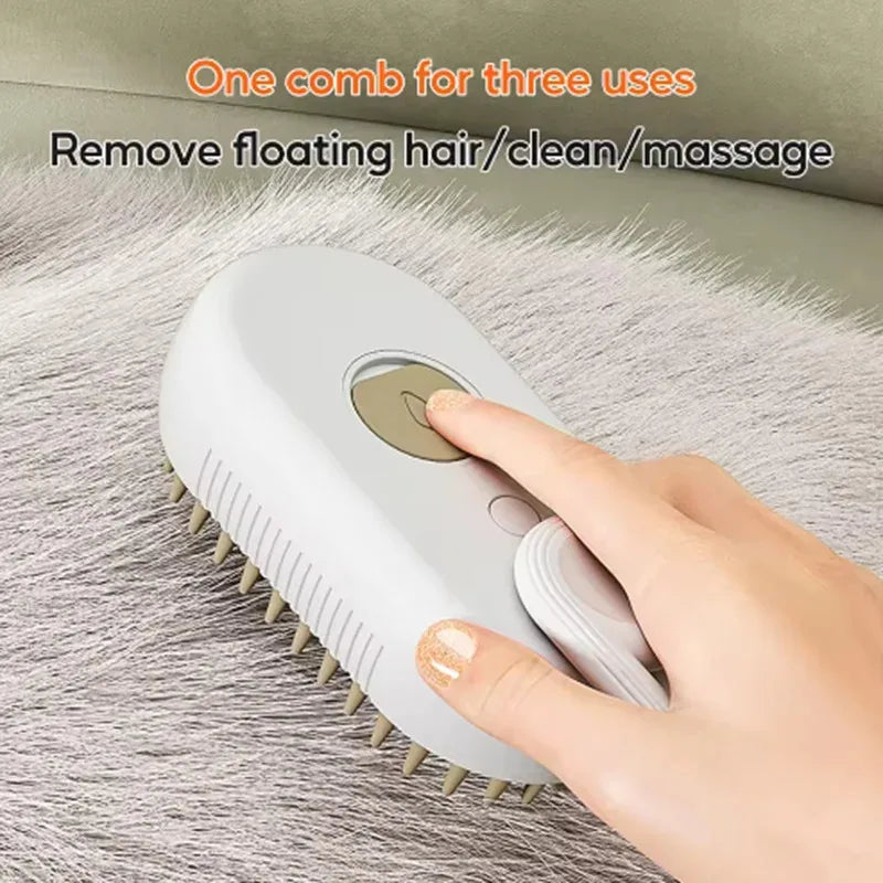 Pet Spray Massage Comb – Hair Removing Grooming Brush for Cats & Dogs