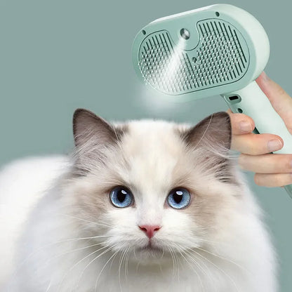 Pet spray hair comb grooming brush and hair remover for cats