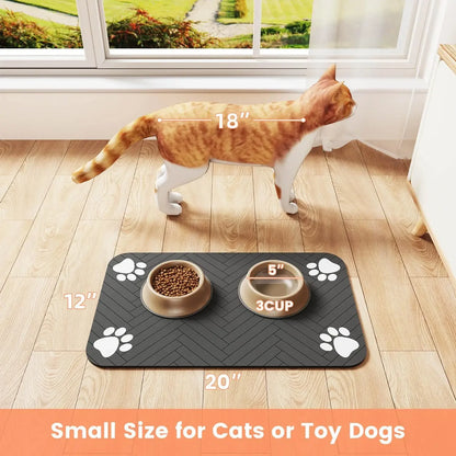 Absorbent Pet Feeding Mat – Waterproof Placemat