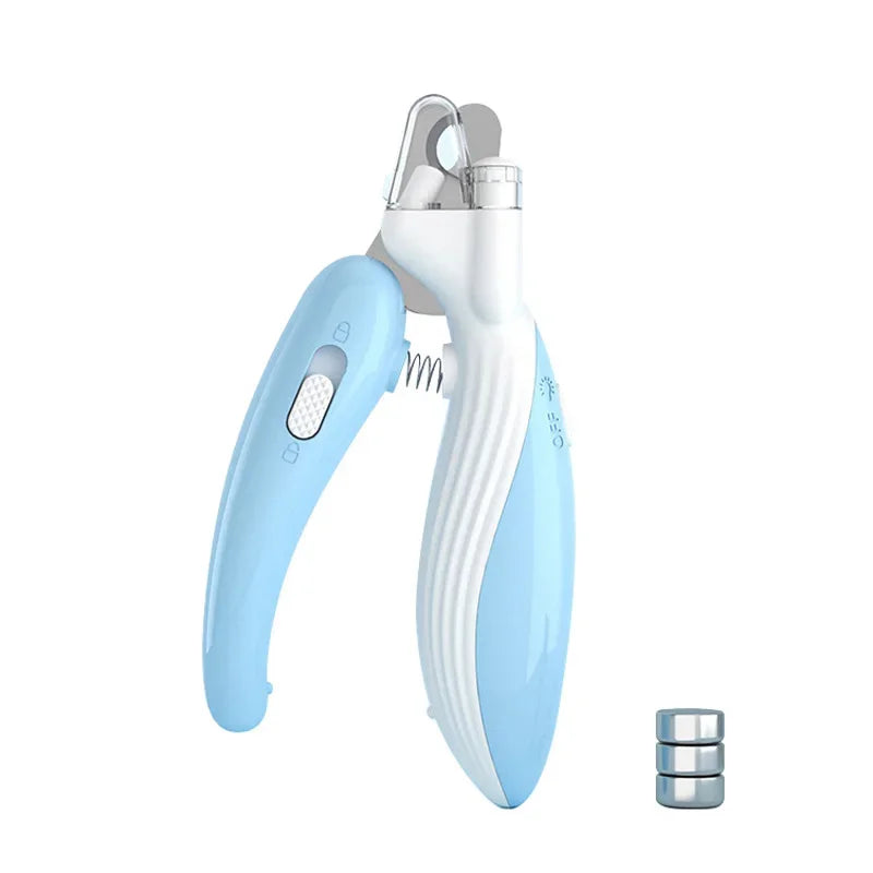 Professional Pet Nail Clippers with LED Light – Dog & Cat Claw Grooming Trimmer