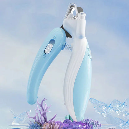 Professional pet nail clippers with LED light for dog and cat claw grooming