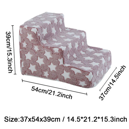 Pet Stairs Dog & Cat Ramp – Detachable Sponge Steps