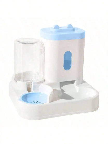Automatic Gravity Fed Cat Water Dispenser Feeder blue unit product shot