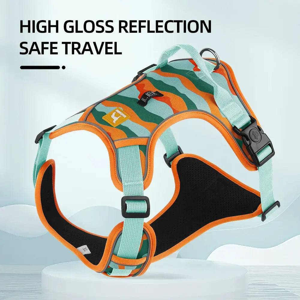 Adjustable Dog Harness Reflective Safety Training Vest front view