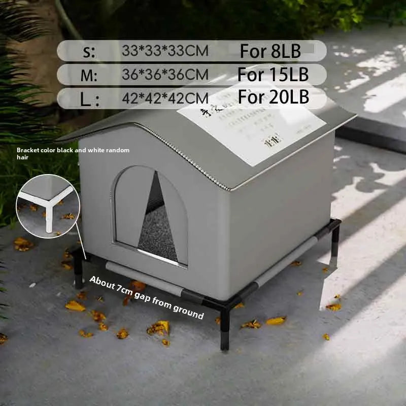 Waterproof Outdoor Cat & Dog House – Winter Shelter