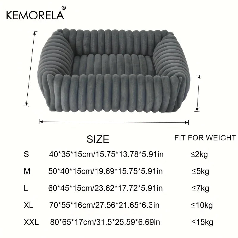 Orthopedic Plush Dog Bed – High Resilience Memory Foam