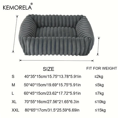 Orthopedic Plush Dog Bed – High Resilience Memory Foam