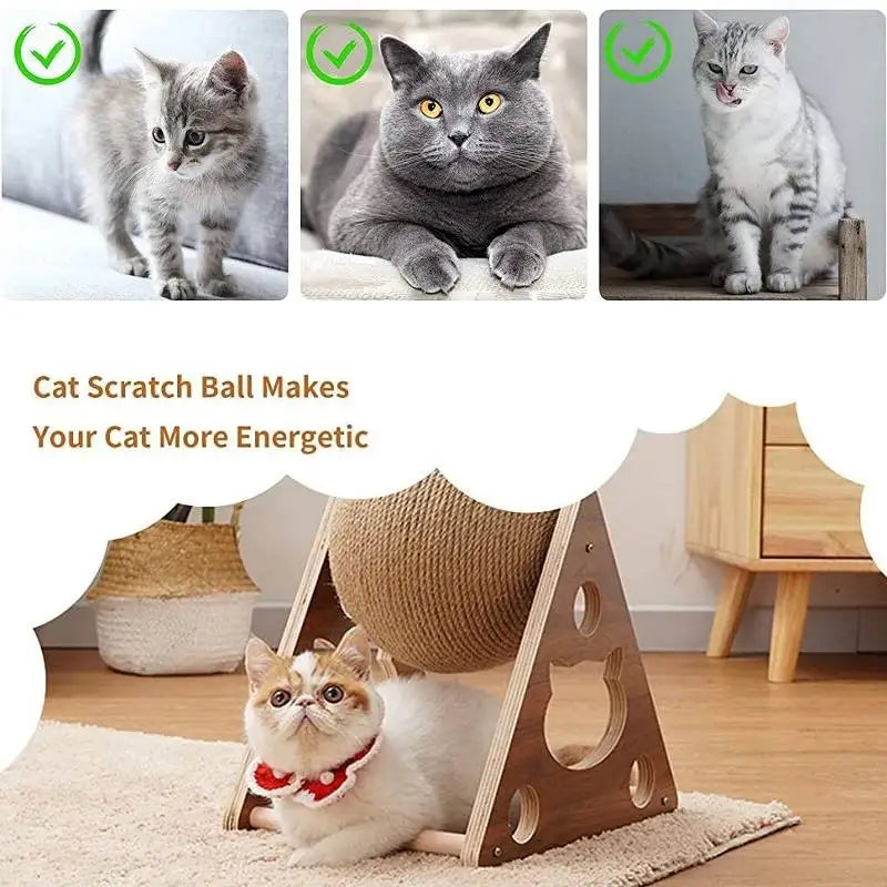 Cat Tree Pet Toy Cat Scratching Ball Wear-resistant Grinding Paw