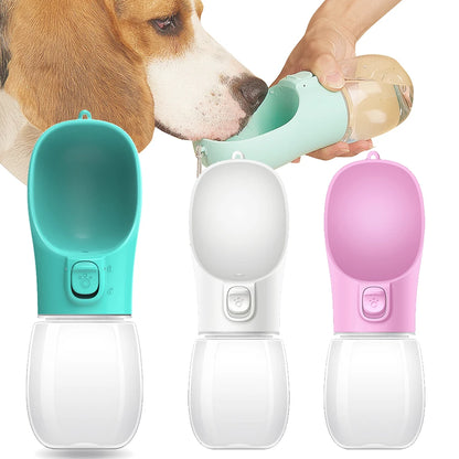 Portable Dog Water Bottle Small Large Dogs Cat pink bottle dog drinking