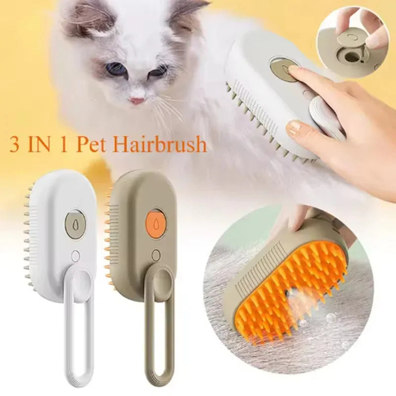 Pet Spray Massage Comb – Hair Removing Grooming Brush for Cats & Dogs