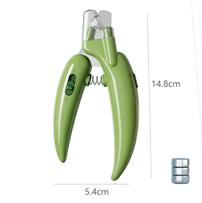 Professional Pet Nail Clippers with LED Light – Dog & Cat Claw Grooming Trimmer