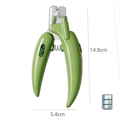 Professional Pet Nail Clippers with LED Light – Dog & Cat Claw Grooming Trimmer