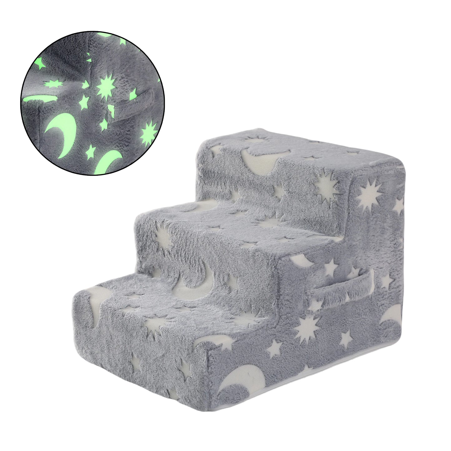 Pet Stairs Dog & Cat Ramp – Detachable Sponge Steps