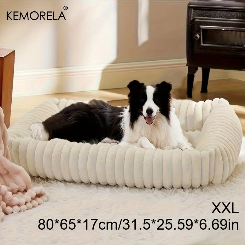 Orthopedic Plush Dog Bed – High Resilience Memory Foam