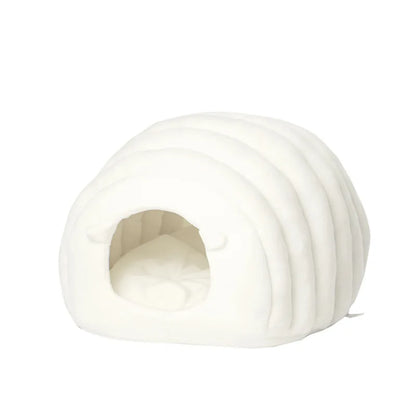 Warming Cat Nest House – Semi-Closed Winter Pet Bed