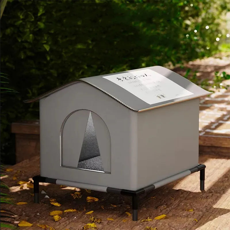 Waterproof Outdoor Cat & Dog House – Winter Shelter