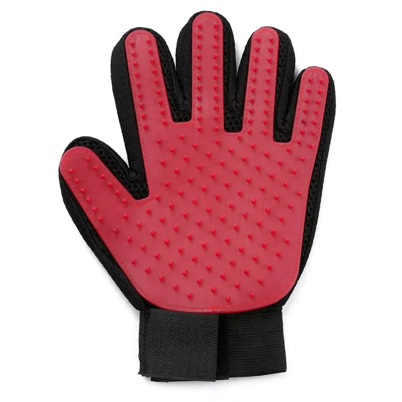 Silicone Pet Grooming Gloves – Cat & Dog Hair Brush, Comb & Bathing Mitt